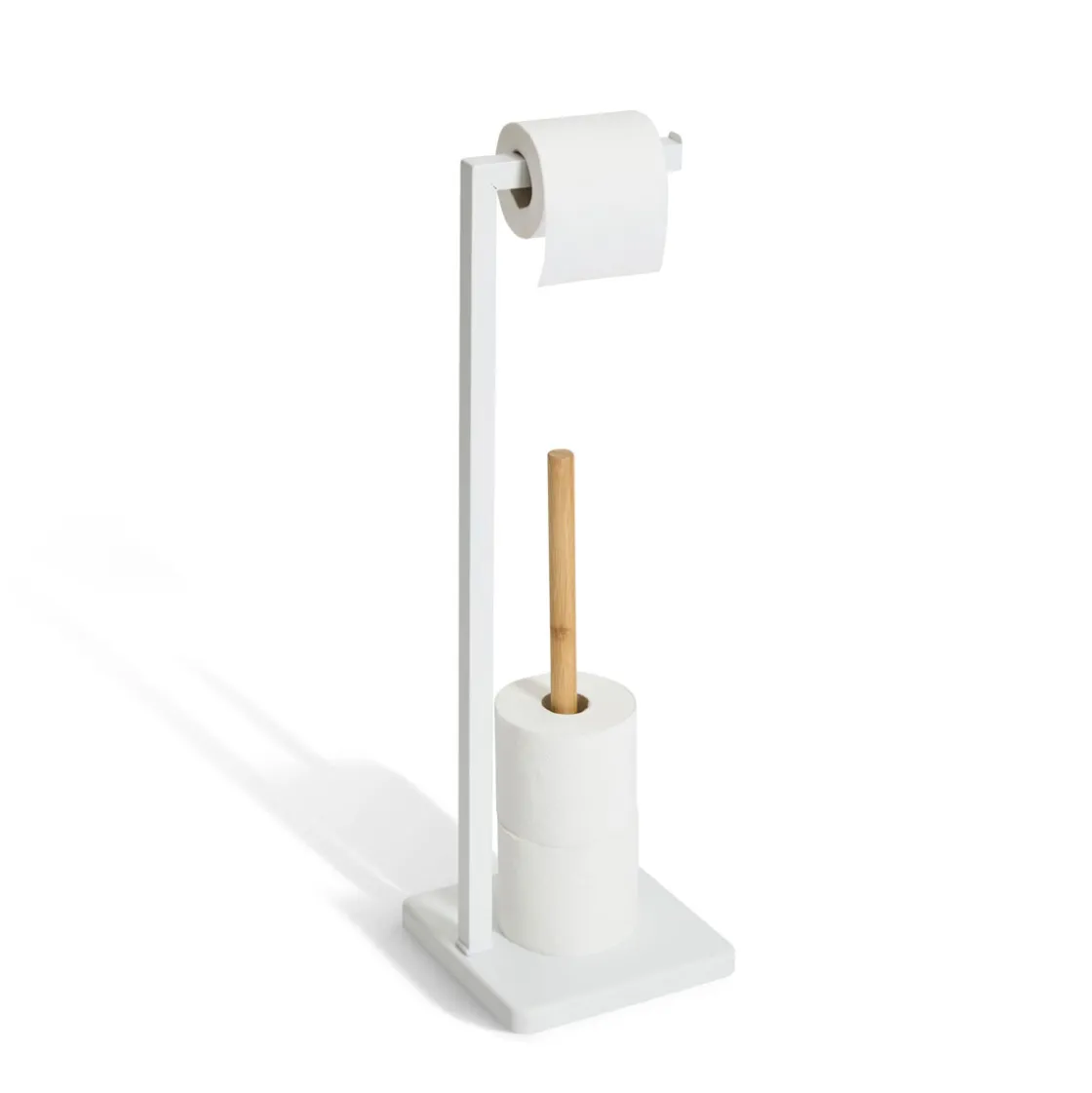 5five Accesorios De Lavabo>Portarrollos wc bambú NATUREO blanco