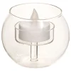 atmosphera Portavelas Y Candelabros>Portavelas con vela led BOLA