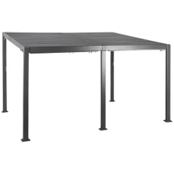 hespéride Pérgolas>Pérgola AVILA gris graphite 3x4m