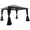 hespéride Pérgolas>Pérgola BELIZE gris graphite 3x3,6m