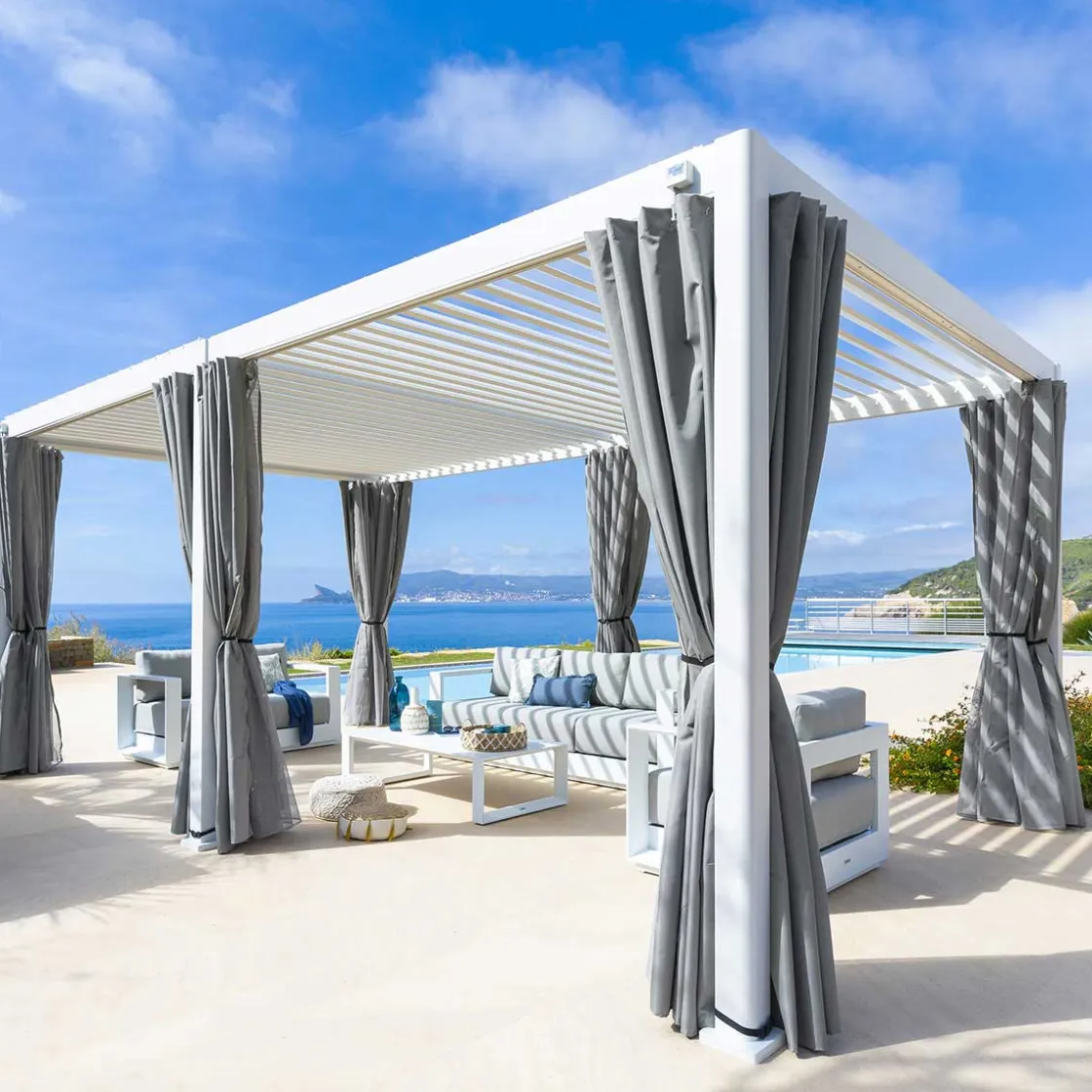 hespéride Pérgolas>Pérgola ÉVORA blanca 3,6x6m