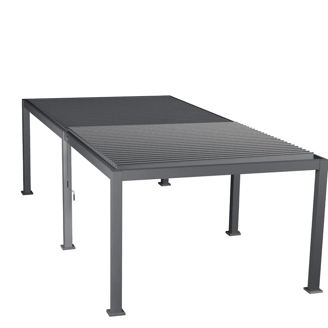 hespéride Pérgolas>Pérgola ÉVORA gris graphite 3,6x6m