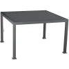 hespéride Pérgolas>Pérgola ÉVORA gris graphite 3,6x3,6m