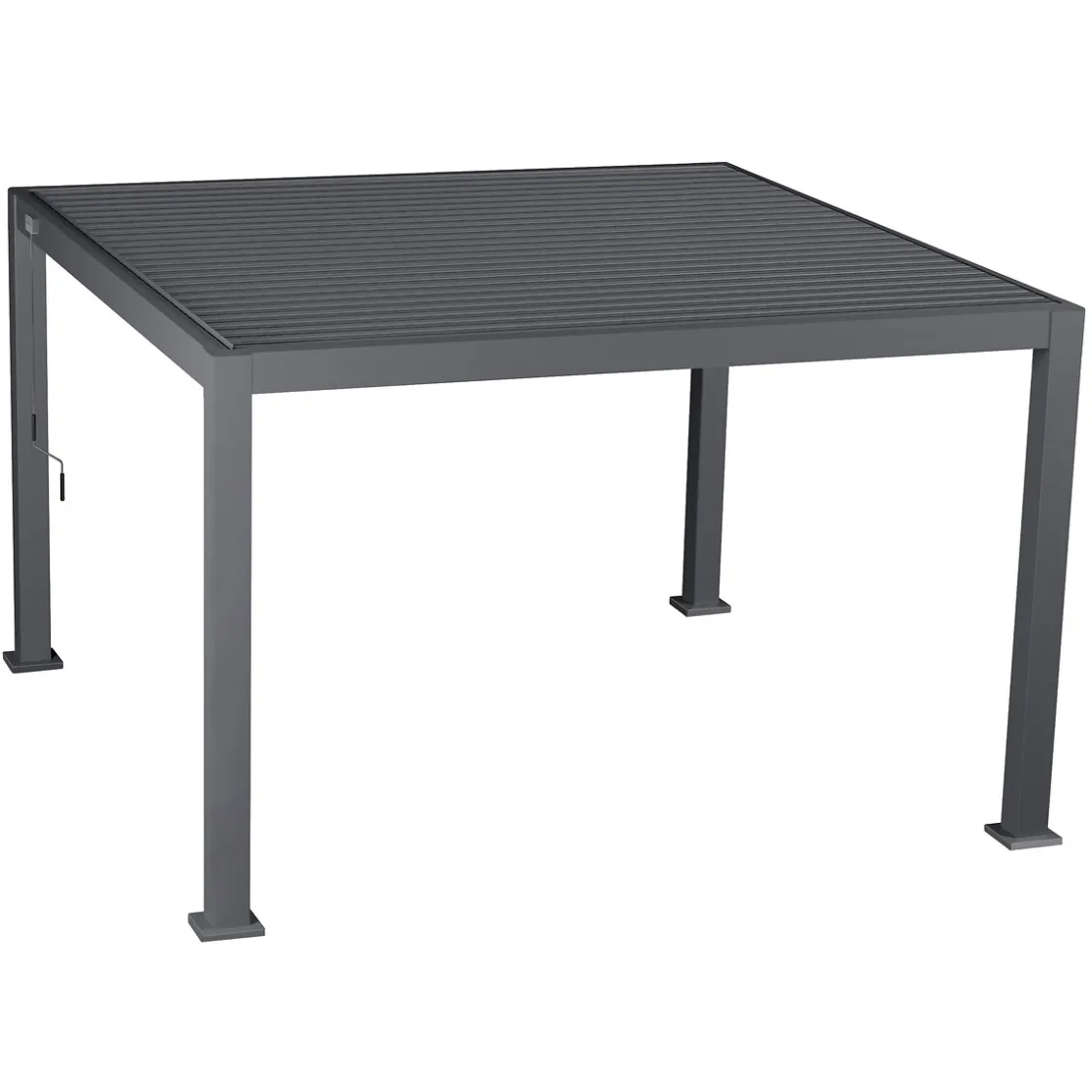 hespéride Pérgolas>Pérgola ÉVORA gris graphite 3,6x3,6m