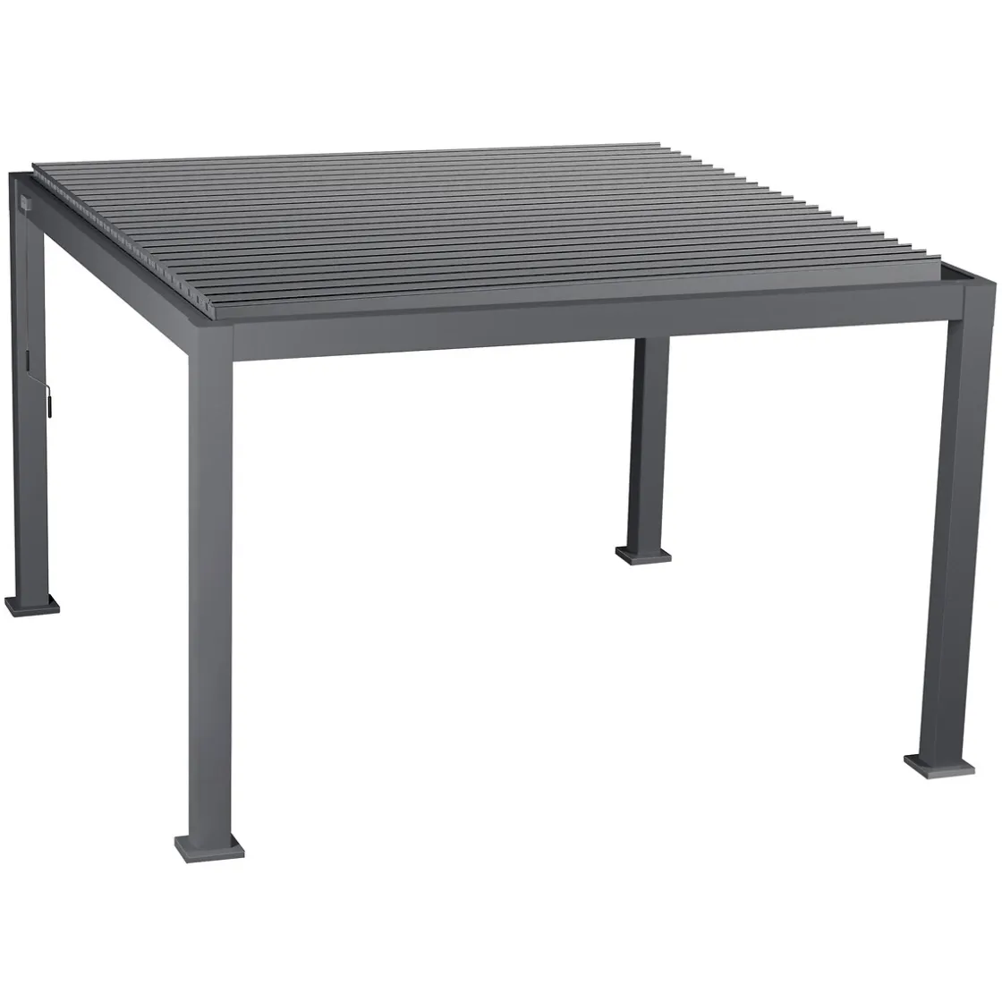 hespéride Pérgolas>Pérgola ÉVORA gris graphite 3,6x3,6m