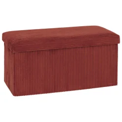 atmosphera Puff Y Banquitos|Estilo Contemporaneo>Puf doble con almacenaje terracota