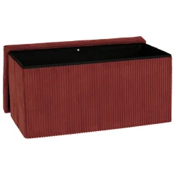 atmosphera Puff Y Banquitos|Estilo Contemporaneo>Puf doble con almacenaje terracota