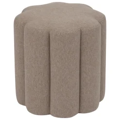 atmosphera Puff Y Banquitos|Estilo Rústico>Puf Floral Tejido Beige 40cm