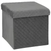 5five Puff Y Banquitos>Puf MIXMODUL de terciopelo gris 31x31Cm