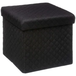 5five Puff Y Banquitos>Puf MIXMODUL de terciopelo negro 31x31Cm