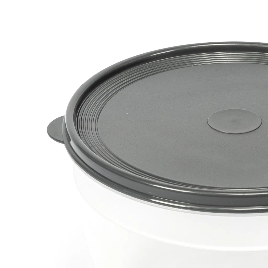Tapas Y Cubiertas>Recipiente Plast. Red. Tapa Gris 4L