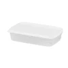 Tapas Y Cubiertas>Recipiente Rectangular Blanco 2.2L