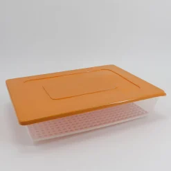 Tapas Y Cubiertas>Recipiente Rectangular C/Red Amarillo
