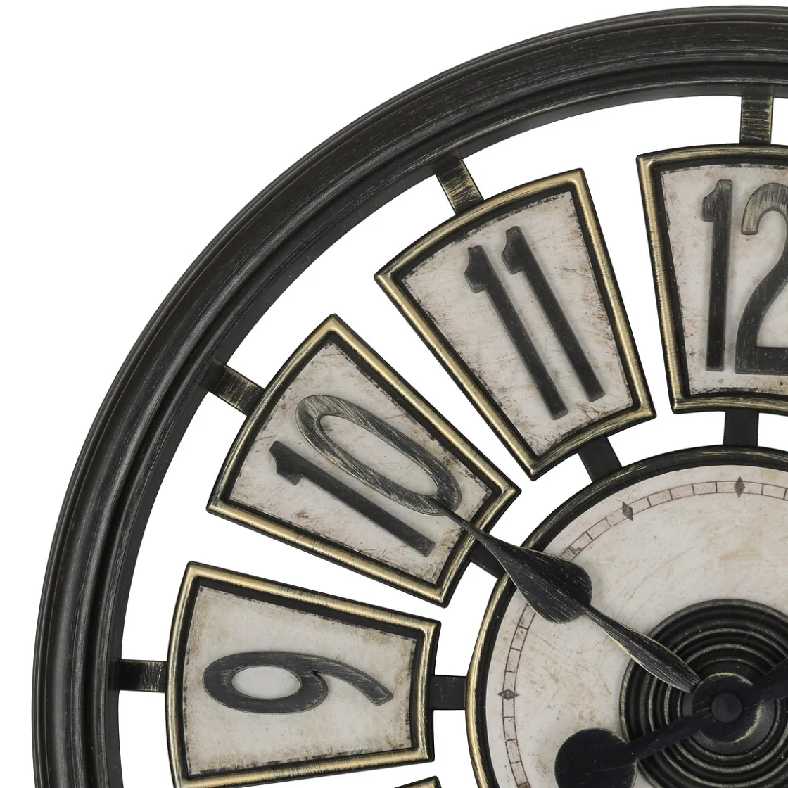 atmosphera Relojes|Estilo Industrial>Reloj DAVY marrón 39cm