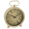 atmosphera Relojes|Estilo Contemporaneo>Reloj De Mesa De Metal Dorado Irina