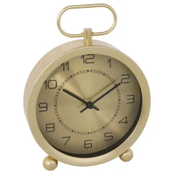 atmosphera Relojes|Estilo Contemporaneo>Reloj De Mesa De Metal Dorado Irina