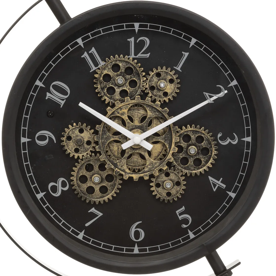atmosphera Relojes>Reloj de mesa negro de metal 40x13x28cm