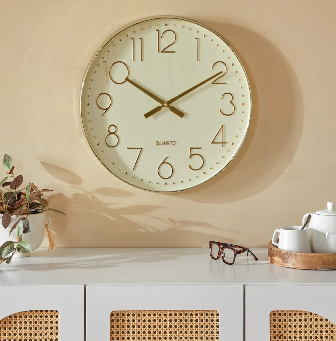 atmosphera Relojes|Estilo Rústico>Reloj de pared LAURE 51cm
