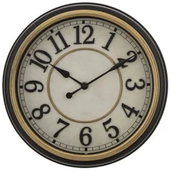 atmosphera Relojes>Reloj De Pared Nell Negro Plástico 29Cm