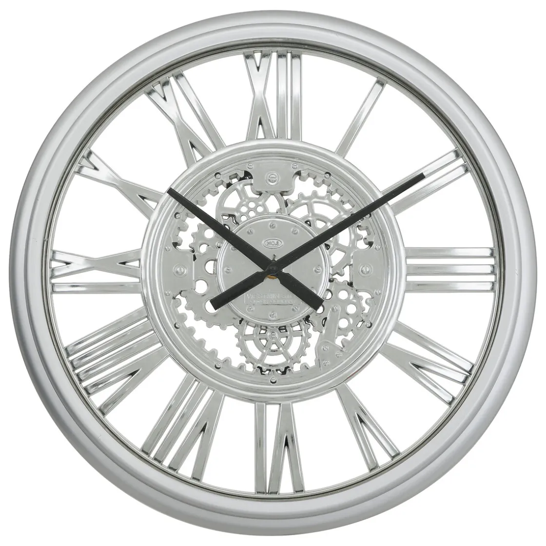 atmosphera Relojes>Reloj de pared RICKY plateado