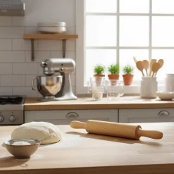 Moldes Y Otros Utensilios De Cocina>Rodillo De Cocina De Madera 40Cm