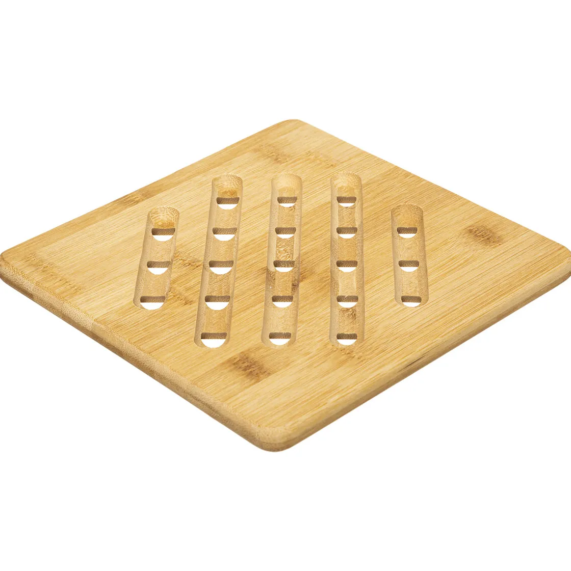 5five Placas Calefactoras Y Tablas De Cortar>Salvamantel cuadrado de bambú 20x20Cm