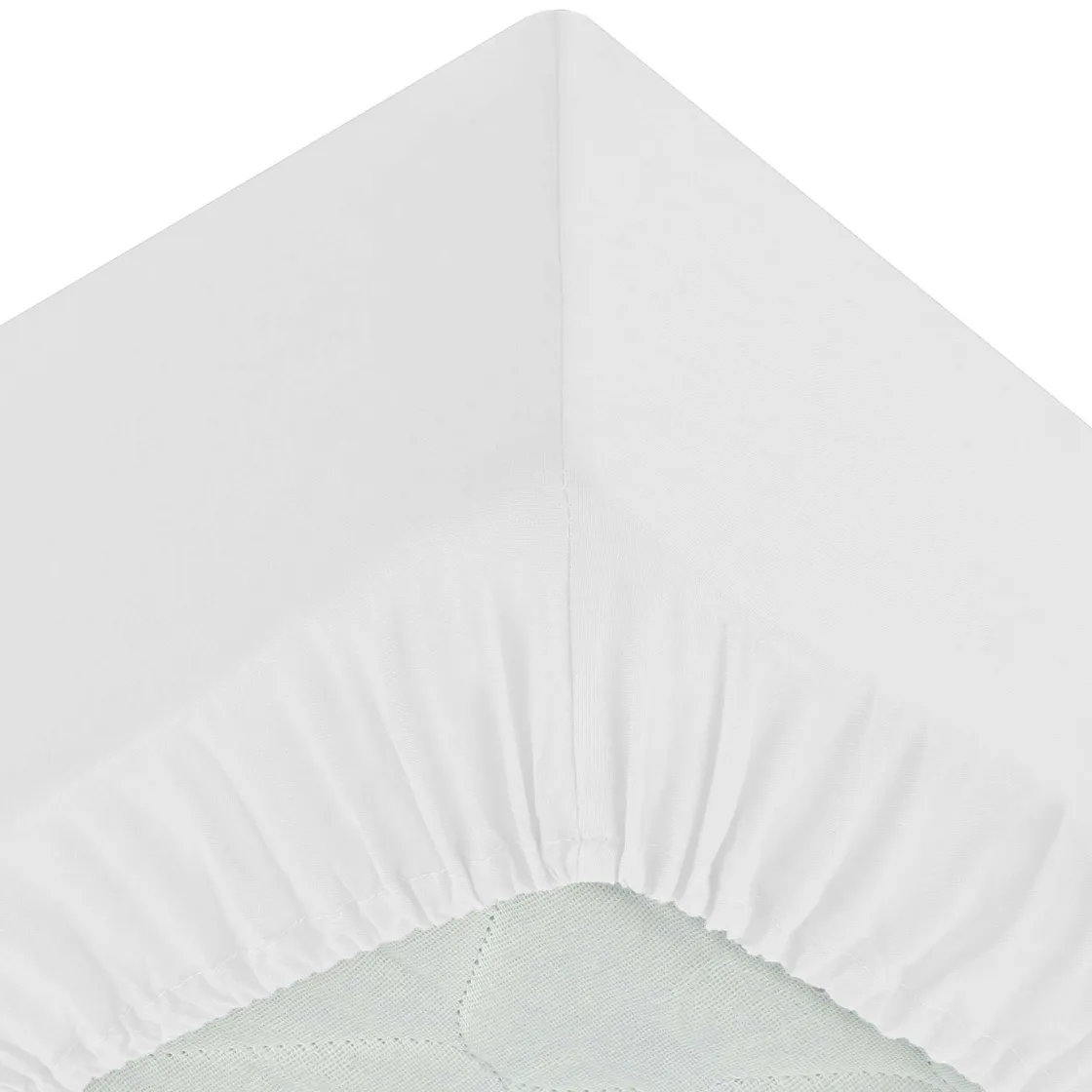 atmosphera Sábanas Y Protectores>Sábana bajera ajustable blanca 90x190cm
