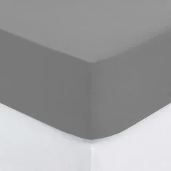 atmosphera Sábanas Y Protectores>Sábana bajera ajustable gris 160x200cm