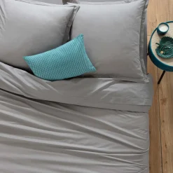 atmosphera Sábanas Y Protectores>Sábana bajera ajustable gris 90x190cm