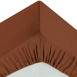 atmosphera Sábanas Y Protectores>Sábana bajera ajustable terracota 90x190cm