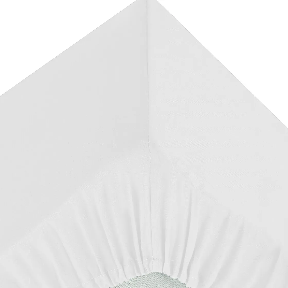 atmosphera Sábanas Y Protectores>Sábana bajera blanca ajustable de algodón percal