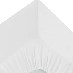 atmosphera Sábanas Y Protectores>Sábana bajera blanco ajustable de algodón percal