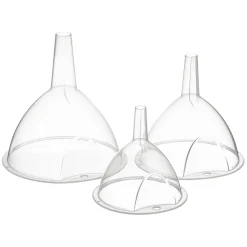 5five Moldes Y Otros Utensilios De Cocina>Set 3 Embudos De Plástico Transparente