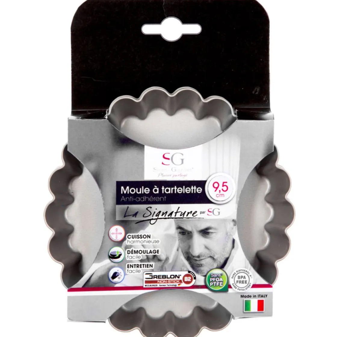 secret d'gourmet Moldes Y Otros Utensilios De Cocina>Set 4 Moldes Rizados Negros 9.5Cm