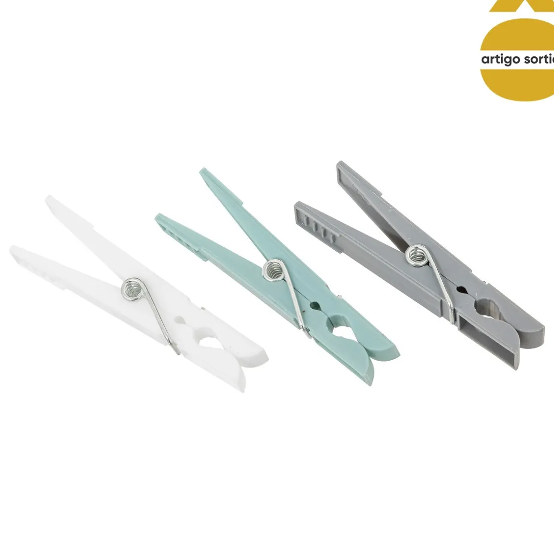basics Auxiliares De Limpieza>Set 24 Pinzas Coloridas P/Ropa Plast.