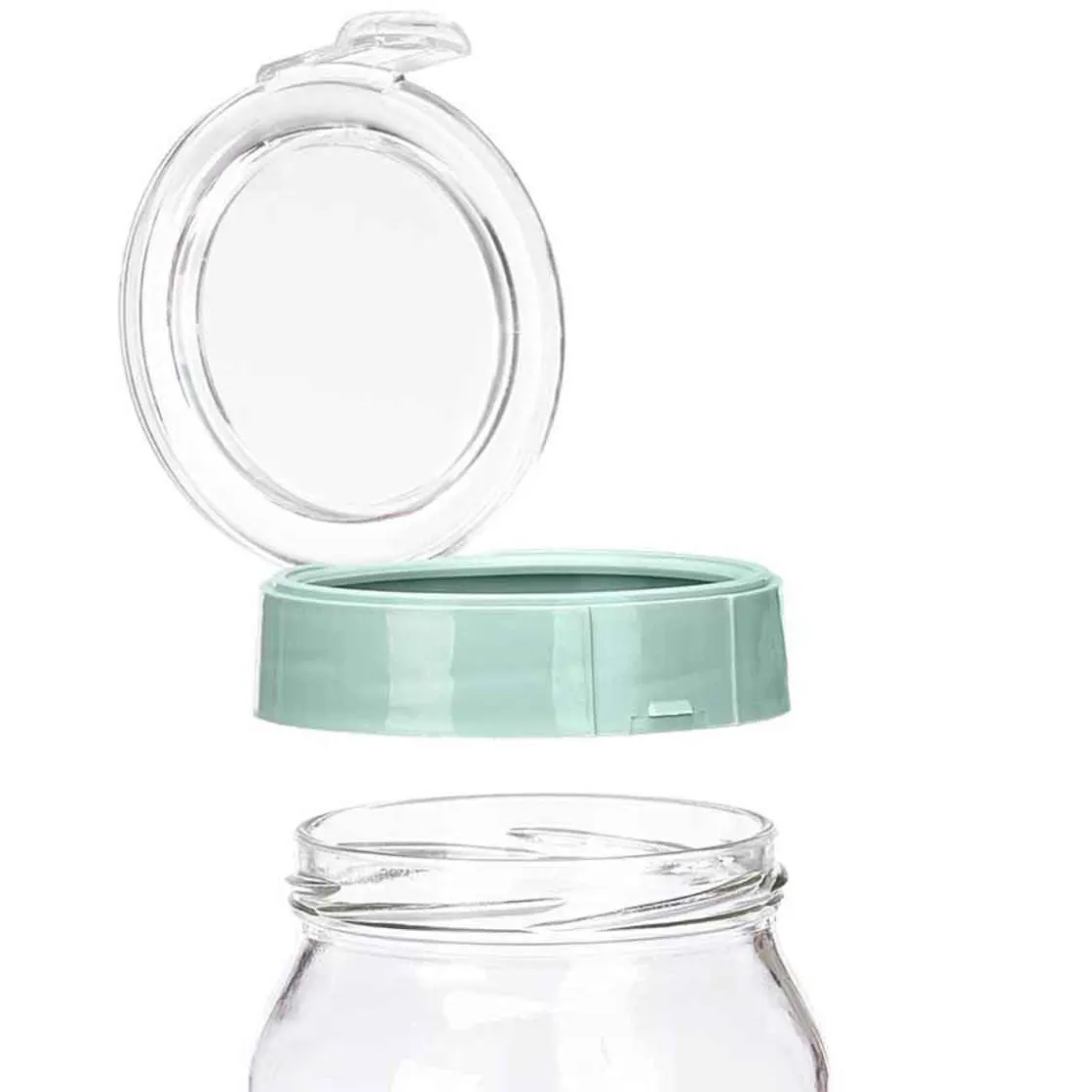 Cajas Y Frascos>Set de 3 frascos de vidrio verde 425ml/660ml/1l