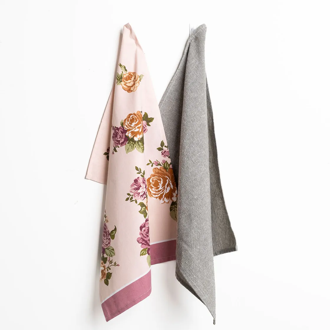 Delantales, Asas Y Paños>Set de 2 paños BELLISSIMA ANNABEL rosa 46x65cm