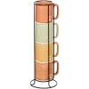 5five Tazas Y Tazones>Set de 4 tazas con soporte RELAX 34cl
