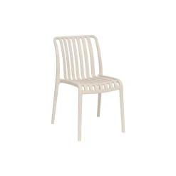 Sillas, Sillones Y Bancos>Silla Apilable Creme