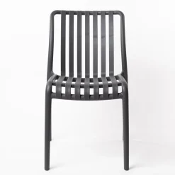 Sillas, Sillones Y Bancos>Silla Apilable Gris Antracite