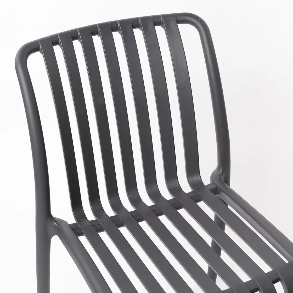 Sillas, Sillones Y Bancos>Silla Apilable Gris Antracite