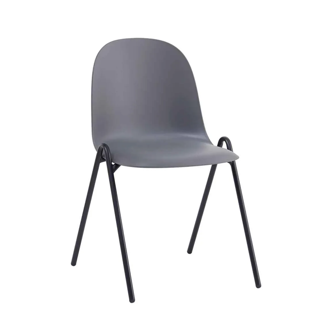 Sillas, Sillones Y Bancos>Silla CAMERON gris apilable