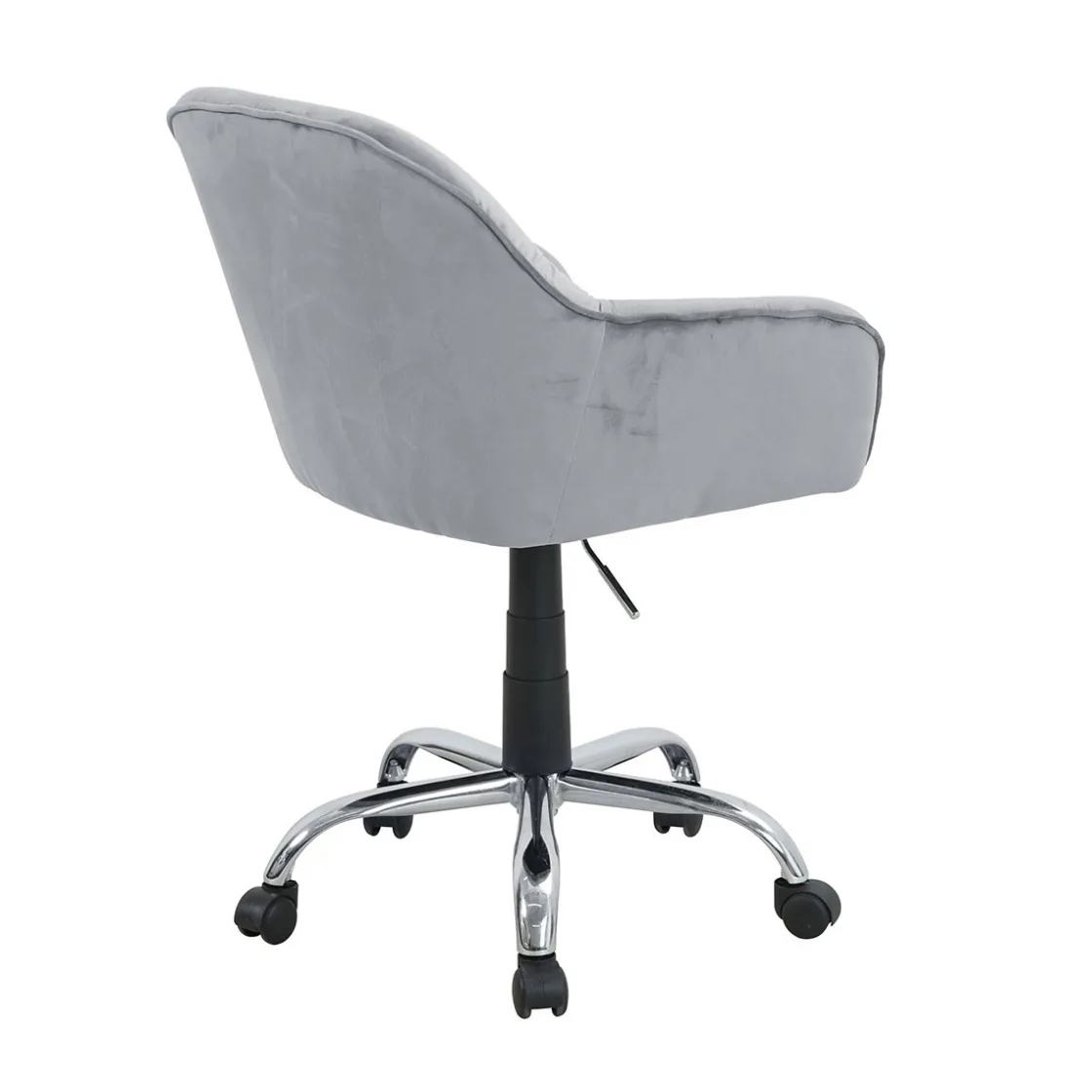 Sillas, Sillones Y Bancos>Silla de escritorio MIA gris de terciopelo