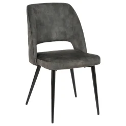 Sillas, Sillones Y Bancos>Silla KAI de terciopelo verde oscuro