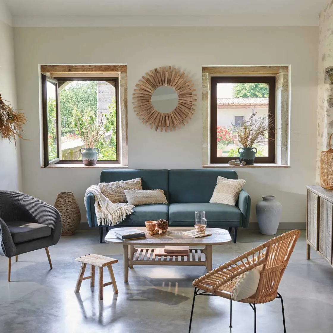 atmosphera Sillas, Sillones Y Bancos|Estilo Oriental>Silla KEKO natural de ratán y metal
