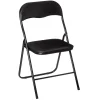 Sillas, Sillones Y Bancos>Silla plegable con asiento negro