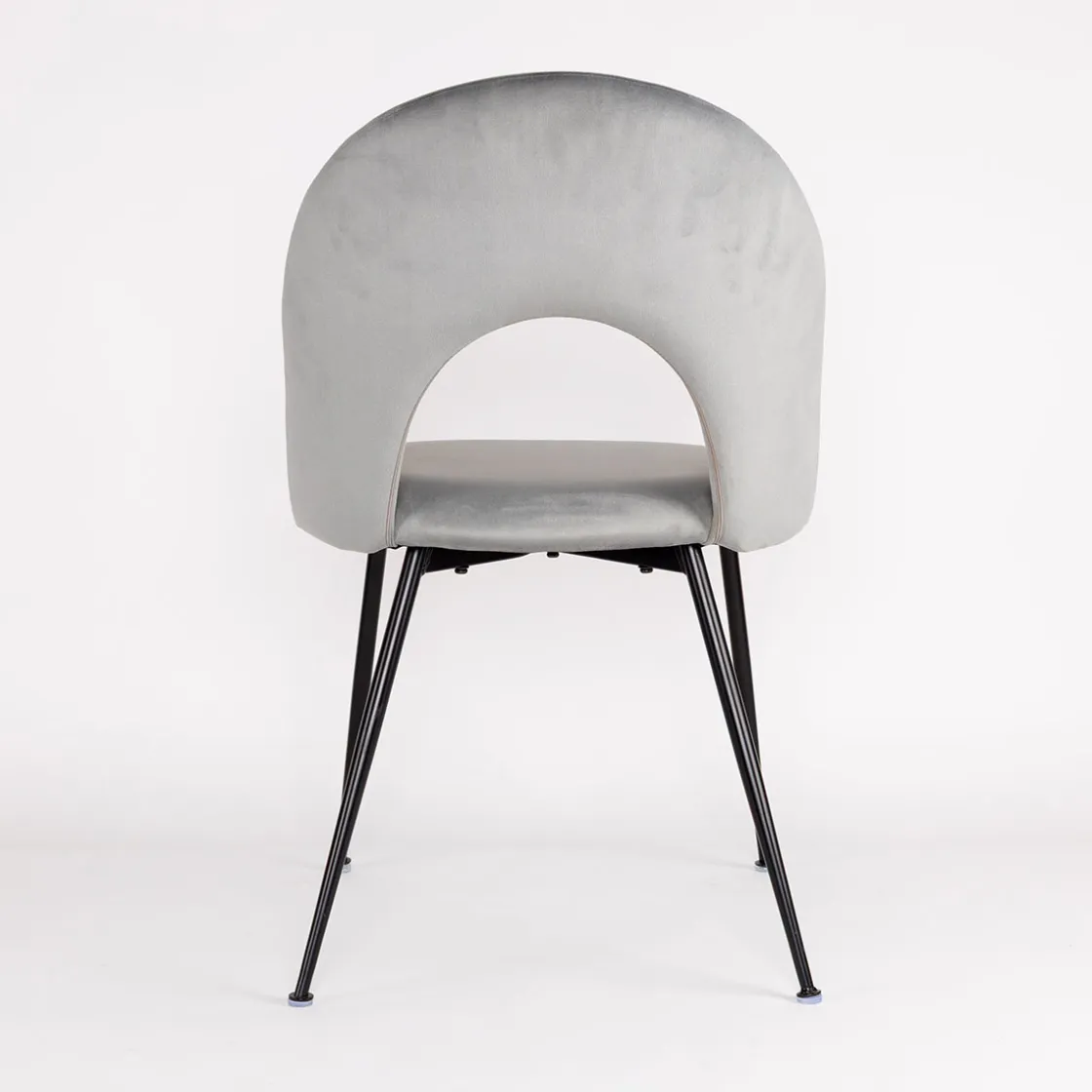 atmosphera Sillas, Sillones Y Bancos>Silla RAVEN de terciopelo gris