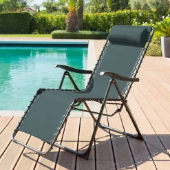 hespéride Sillas Y Pufs De Jardín>Silla relax SILOS azul canard