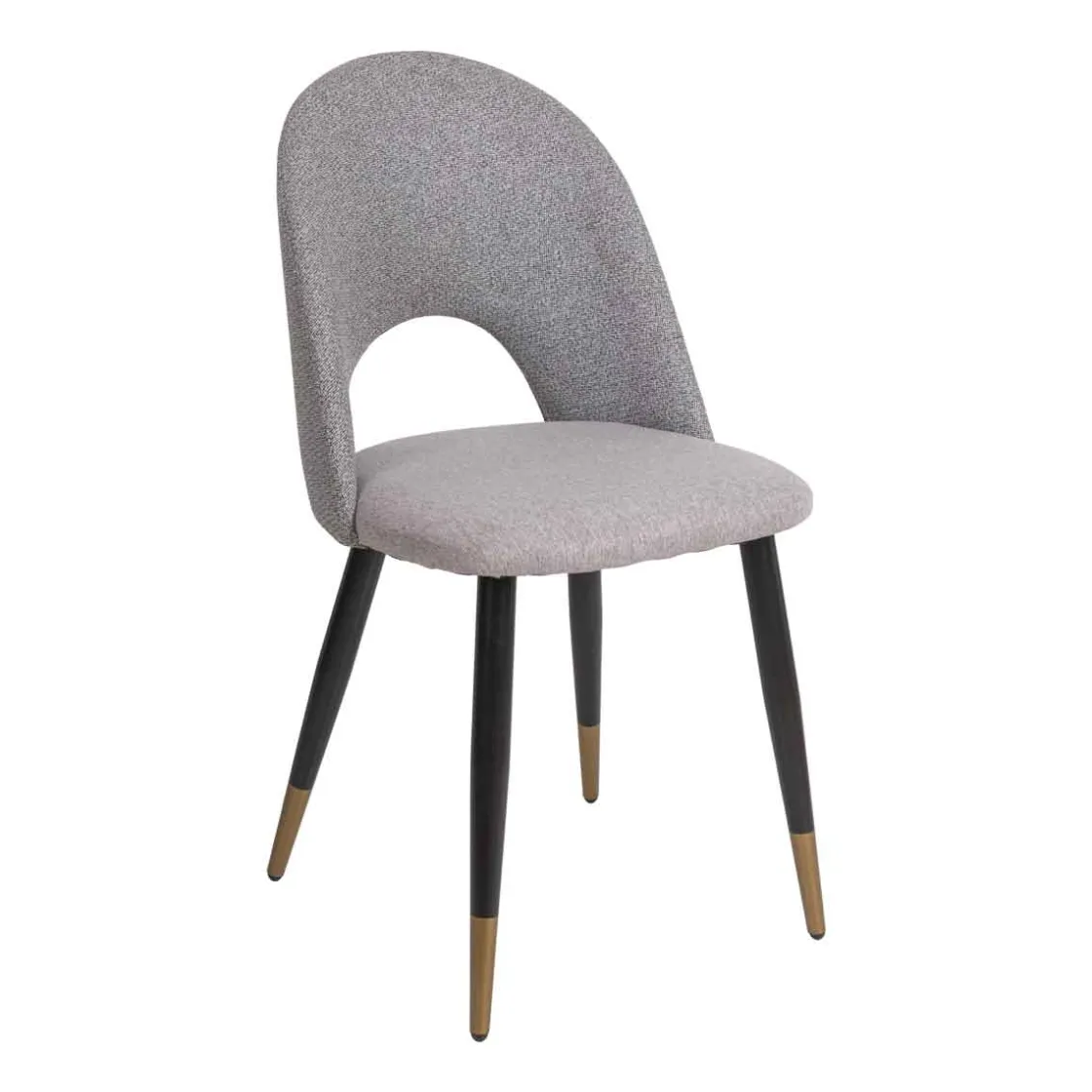 Sillas, Sillones Y Bancos>Silla RICK gris con patas metálicas