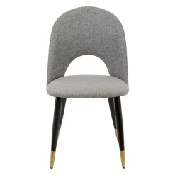 Sillas, Sillones Y Bancos>Silla RICK gris con patas metálicas